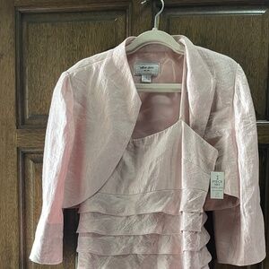 Light pink strap dress 2 piece